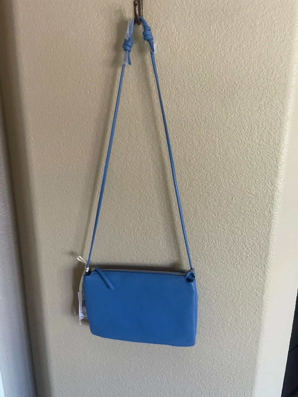 Vera Bradley Women’s Full Grain Cowhide Blue Crossbody Shoulder Bag